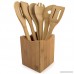MEGALOWMART Bamboo Kitchen Tools Utensil Holder - B01FMYPQQQ